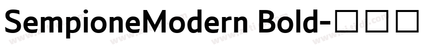 SempioneModern Bold字体转换